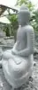 Artikelbild 3 des Artikels “Sitzender Buddha aus Flussstein in Dhyana-Stellung - Geste der Meditation, H. 190 CM “